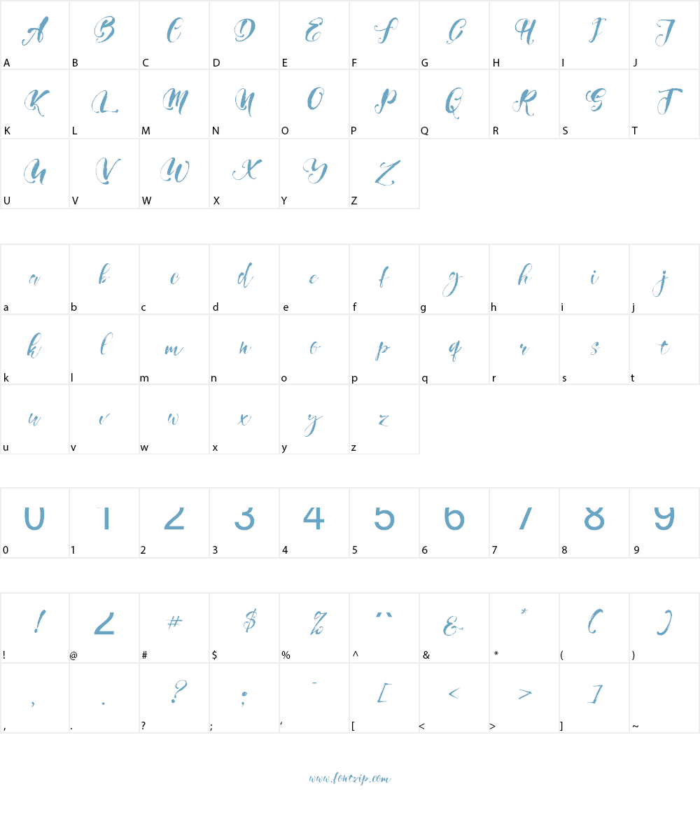 Girly Things Demo Version Font Character